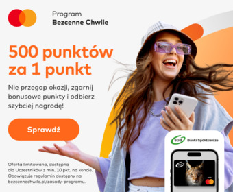 500 punktów za 1 punkt – nowa promocja Mastercard Bezcenne Chwile